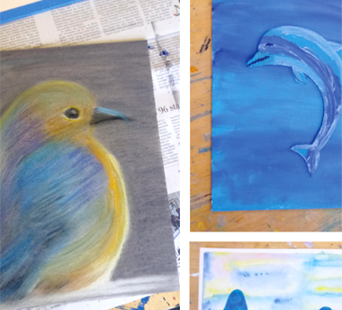 Malatelier zum Ausprobieren