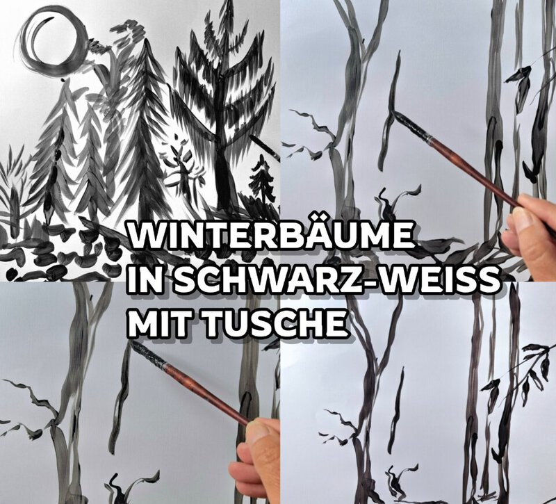 Malen mit Asientusche