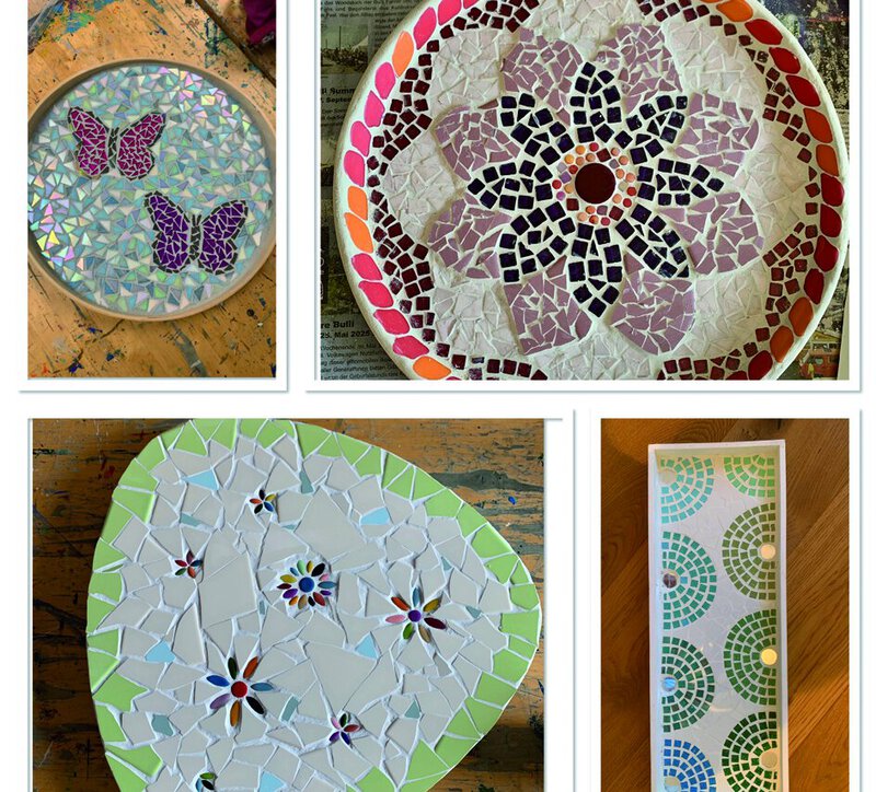 Mosaik Workshop - Tisch/Tablett/Untersetzer/Schale