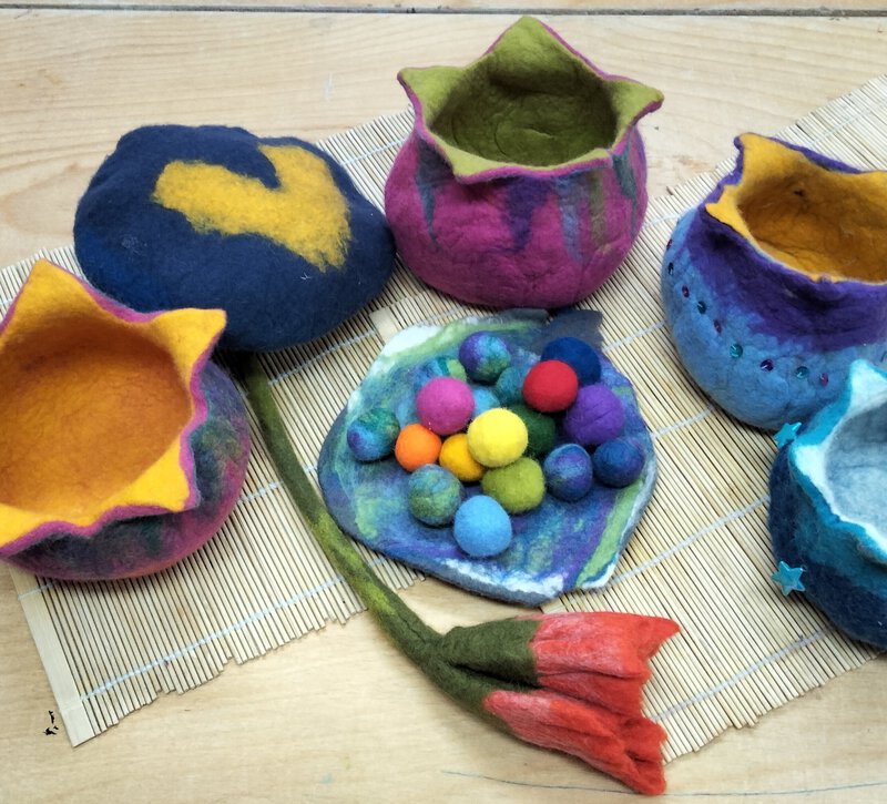 In der Filzwerkstatt