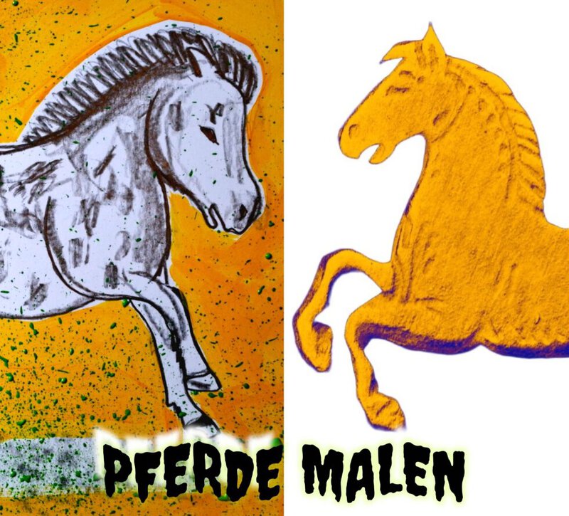 Pferde malen