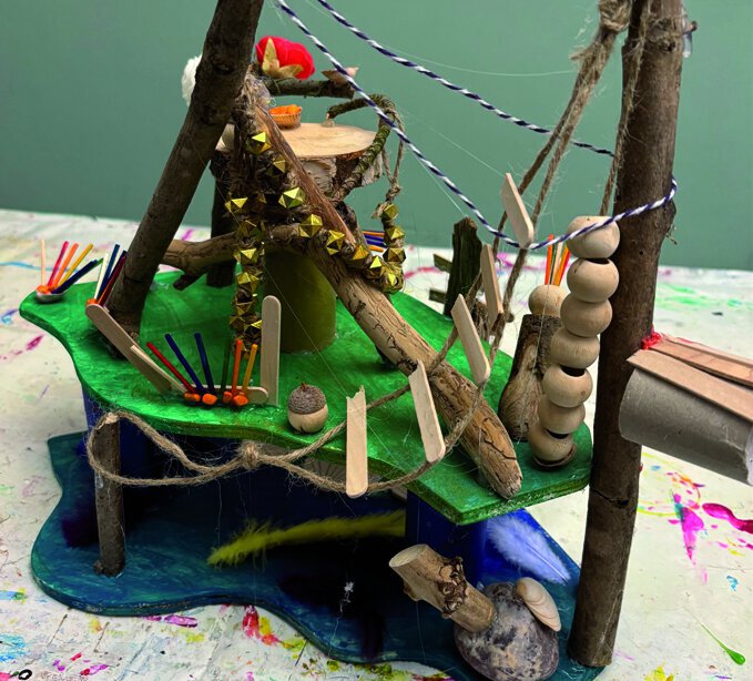 Ein Zoo aus Naturmaterialien