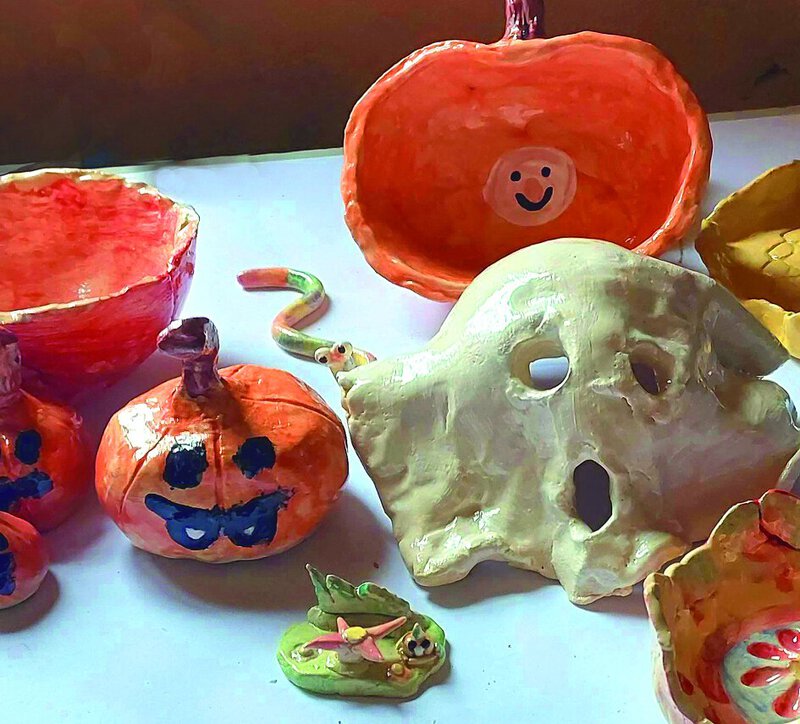 Töpfern für Halloween