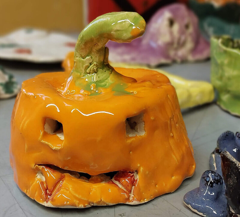 Töpfern für Halloween